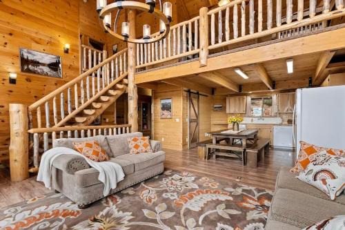 4BR Cabin with Game Room & Fire Pit Sleeps 13