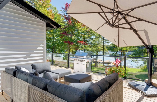 5-bedroom luxury cottage nestled on the serene shores of Lake Muskoka.