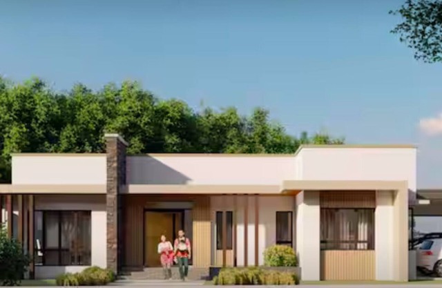 5BR House with Centralized AC, Backyard & Office