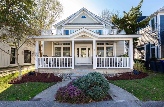 6 Bedroom, 6 1/2 Baths, Front Porch, 2 Balconies and Back Patio
