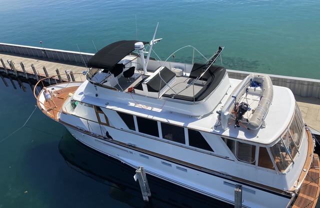 60' Luxury Yacht Northport MI on Grand Traverse Bay