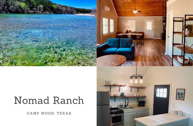 8 Acre Private River Front Sleeps 17-Nomad Ranch