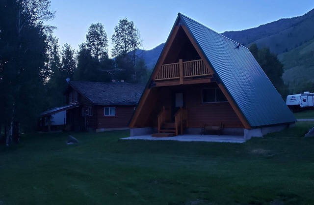 A frame Cabin Near Yellowstone on Henry's Lake
