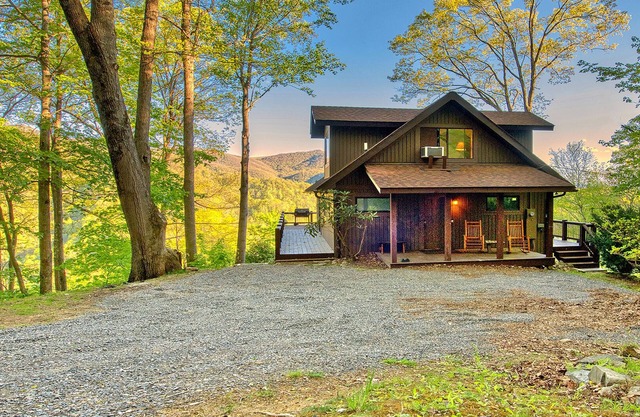 A-Frame on Private Mountaintop with Long Range Views