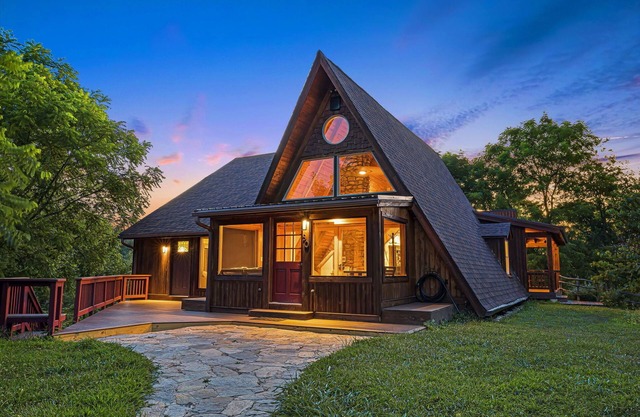 A-Frame w/Trails, Hot Tub & Views | 20 Mins to Asheville + Biltmore Pass