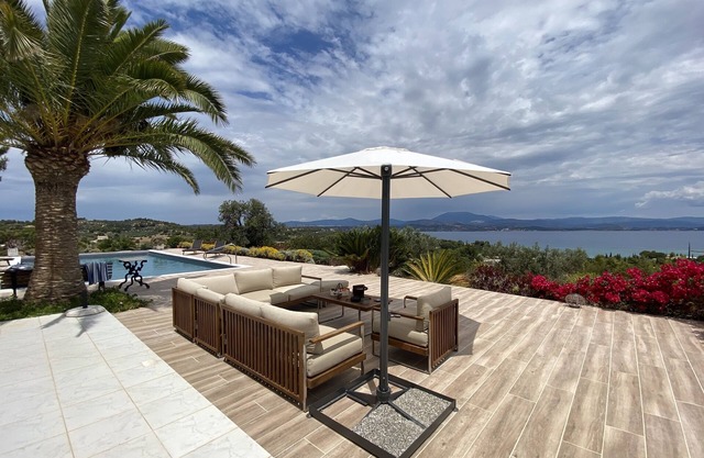 A haven of relaxation with a breath taking view, only a 5' walk to the beach