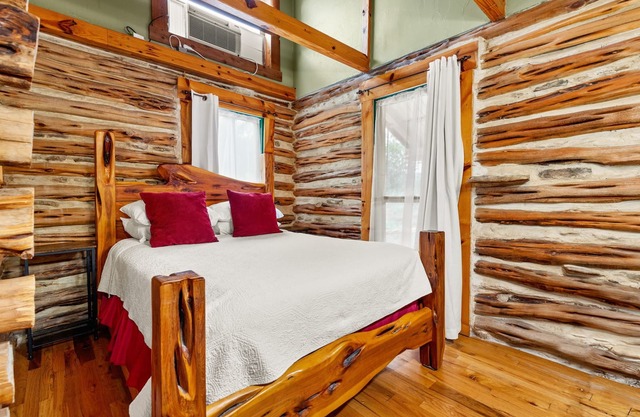 A perfect retreat from today's hectic pace and stressful lifestyle. Located just three miles from scenic Canyon Lake, The Cedar Cabin Retreat is a beautiful one bedroom Hill Country log cabin.