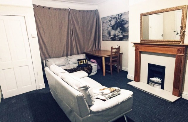 A Private Double Bedroom and Living Room.