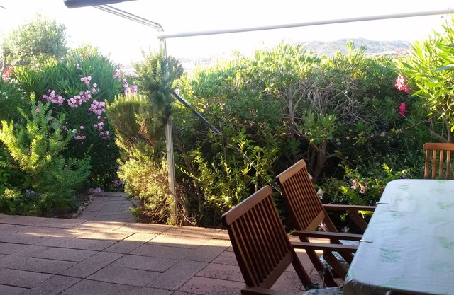 A short walk from the beach at Porto Taverna