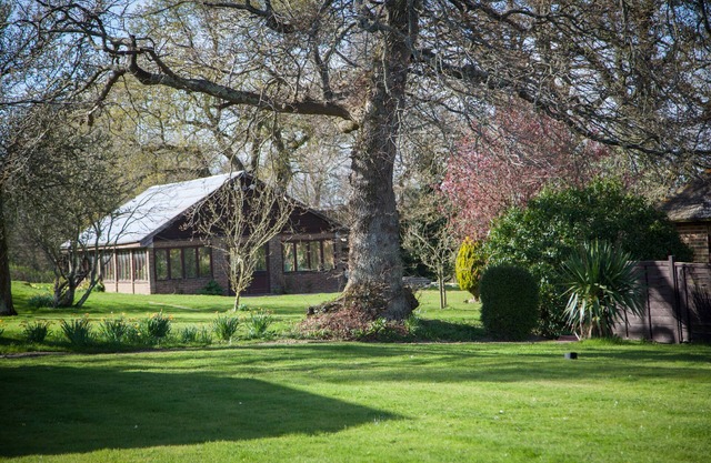 A spacious peaceful single-storey house within a private rural Wealden estate