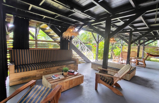 A Tropical Garden House with Ocean Front.