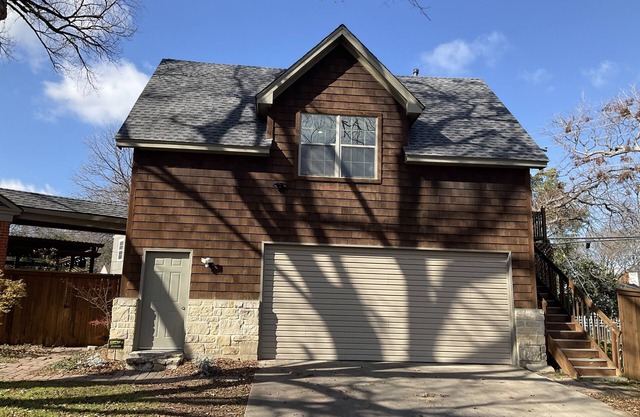 Across from TCU soccer field. Football season and priced for short term visit