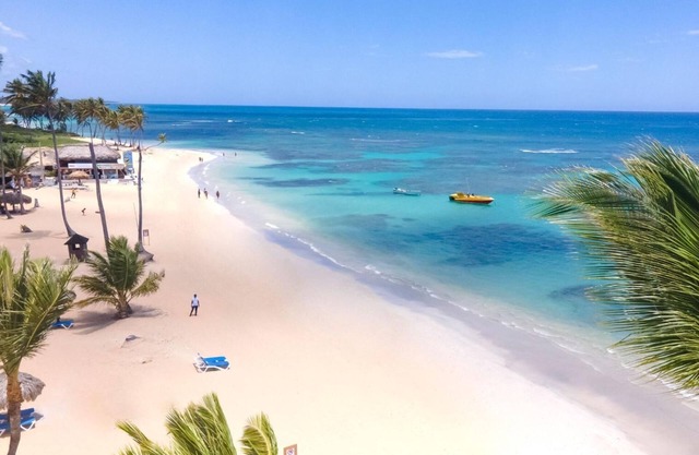 All inclusive mini suite, jetted tub and balcony at Grand Sirenis in Punta Cana