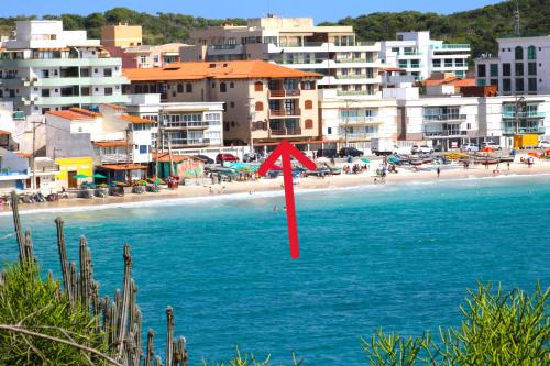 AP Beira Mar, Vista Mar, Garagem, 2 quartos, Prainha, Arraial do Cabo