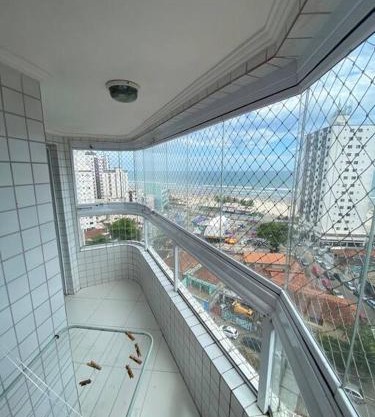 Apartamento 2 dormitórios e sacada gourmet frente ao MAR