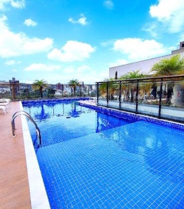 Apartamento Le Quartier - no centro, dois quartos, wi-fi, garagem, piscina, ar-condicionado, jacuzzi, sauna, etc