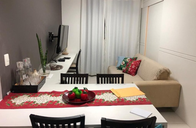 Apartamento Quarto/Sala a Beira Mar