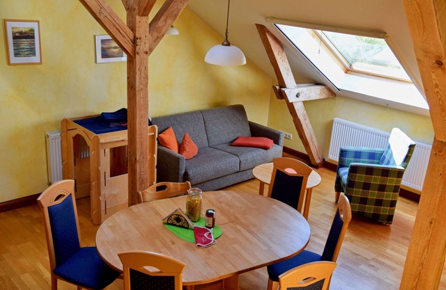 Apartment 13 Seeadler in the attic - Baltic Sea vacation at the Bio-Hotel Gut Nisdorf
