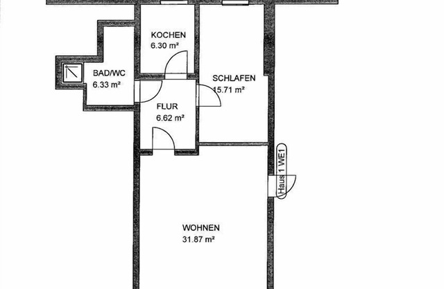 Apartment (64m²) on the ground floor with terrace