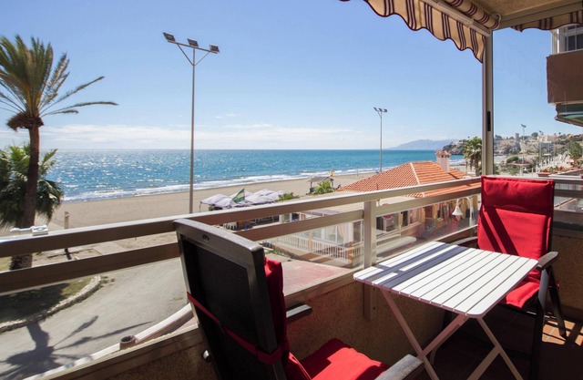 Apartment "Studio 1 - Sea Front" Near the Beach with Sea View, Balcony, Terrace & Garden