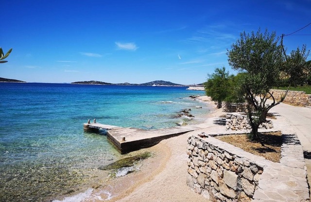 Apartment Delfin - sea view: A4 zuti(2+2) - Sepurine (Island Prvic), Riviera Sibenik, Croatia