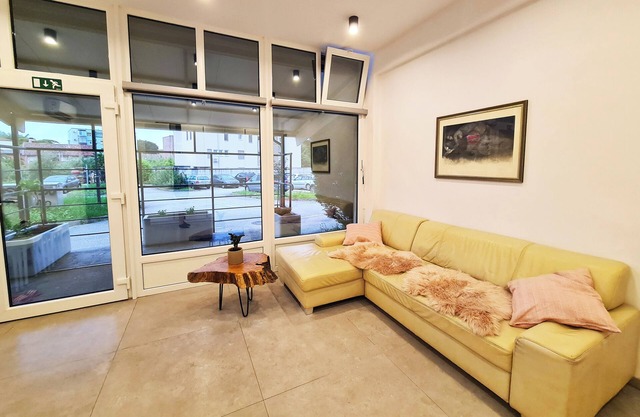 Apartment is located 5 min walk to City center and 350m from the sea coast.