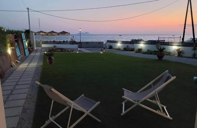 Apartment located on the coastline of Kokkinos Pirgos with sea and beach view.