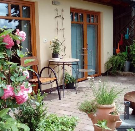 Apartment mit Gartenblick