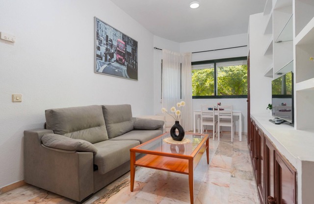 Apartment 'Palacio De Congresos' with Shared Pool, Wi-Fi and Air Conditioning