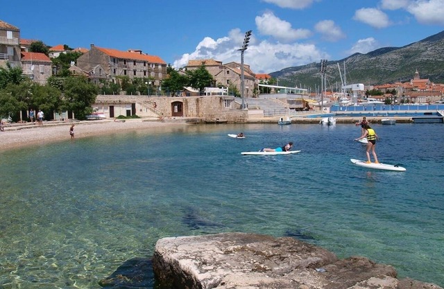 Apartment Vedro - 50 m from sea: 3 - Blue(2) - Korcula, Island Korcula, Croatia