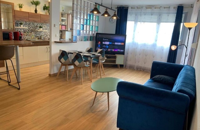 *👍Appart Sion City+2 Ch+balcony+garage +town center