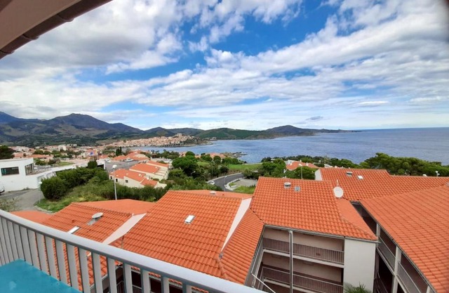 Appartement d'une chambre avec vue sur la mer jardin et wifi a Banyuls sur Mer a 2 km de la plage