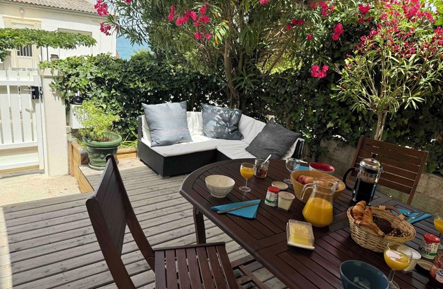Apt La Franqui - Terrace - Greenery and sea view