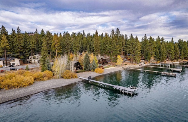Aqua Vista Lakefront Estate by Tahoe Getaways - 6 BR in Carnelian Bay w Buoy, Pier & Game Room
