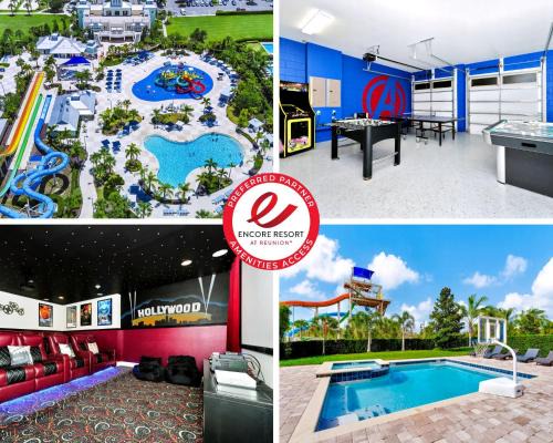 Astounding Home Near Disney With Themed & Media Room, Pool Table With Waterpark & Resort Access At Encore Resorts Reunion - 240Cl