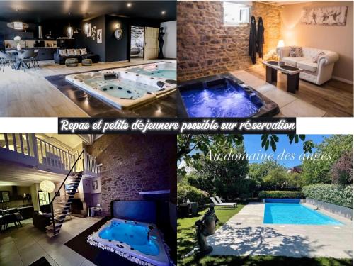 Au domaine des anges, 3 gîtes luxueux avec Jacuzzi privatif, sauna, mini-piscine, piscine extérieure chauffée en saison