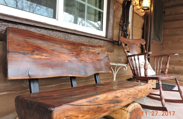 Authentic Log Cabin, 1.25 Acres, Seasonal Creek, Fireplace! 1.6 Miles to Square