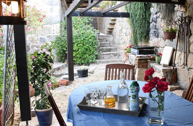 Authentic Stone House, Sea and Mountain Views, near Propriano, Private Garden