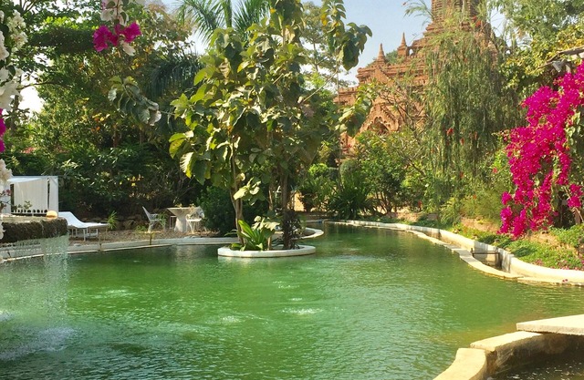 Bagan step, private domain eco friendly pool : luxury calm pleasure on riverbank