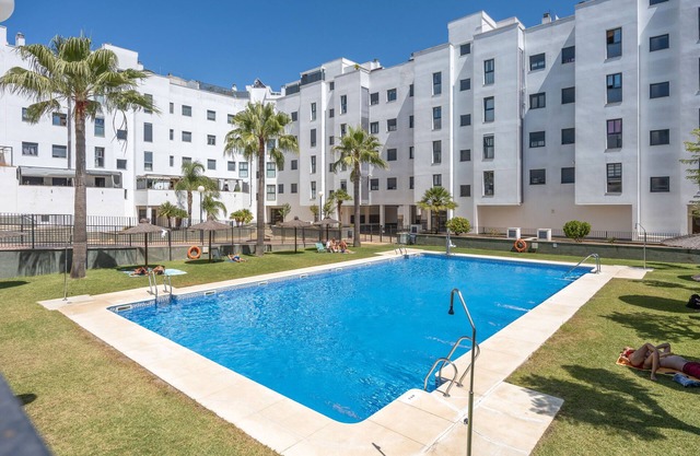 Bahia Golf Suites apartment overlooking the Bay of Cadiz with private pool and terrace