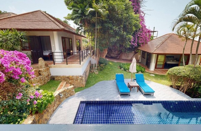 Balinese-style villa for 6-8 people 800m from Choeng Mon beach