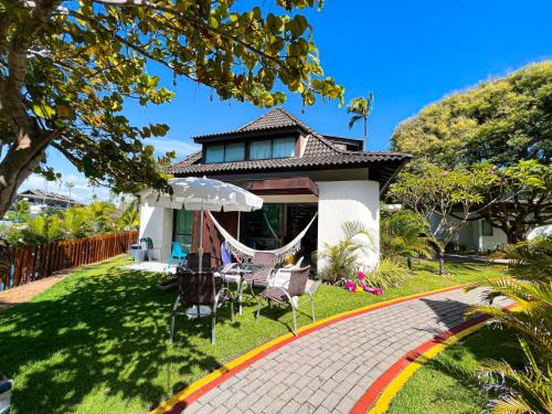 Bangalô Pé na Areia e Piscina Gigante no Beach Class Muro Alto