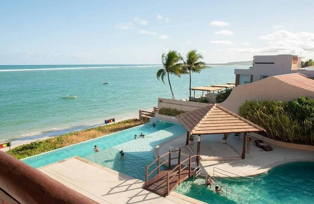 Barra Bali Pé na areia com Vista Mar