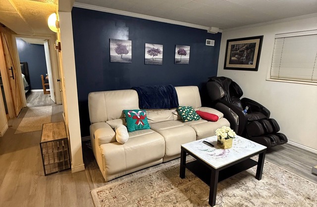 Basement 2-bedroom in Clearfield with WiFi and AC