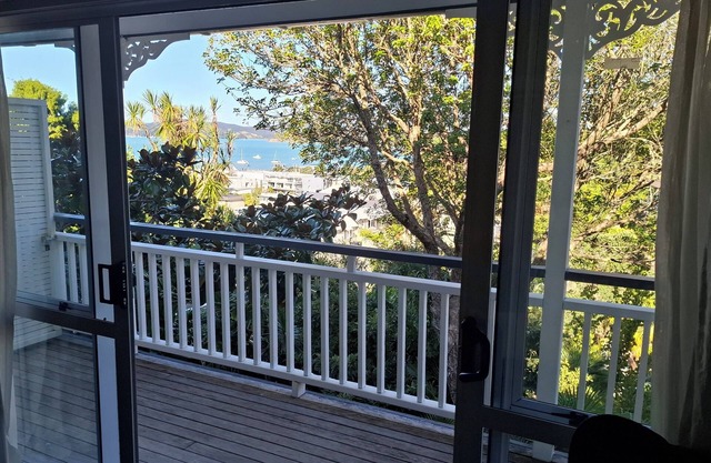 Bay and village view, 2 person spa bath