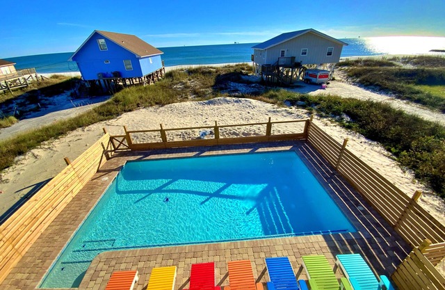 Beach Front w/Private Pool & Pet Friendly!