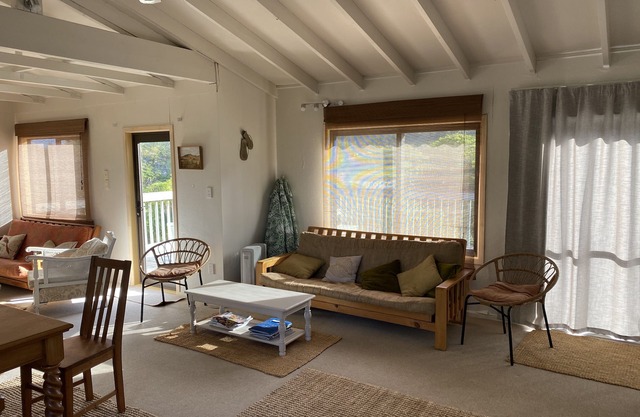 Beach-handy bach at Mahanga