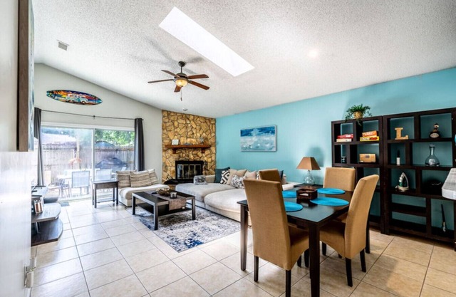 Beach Retreat with Backyard Flair! w/Yard Games