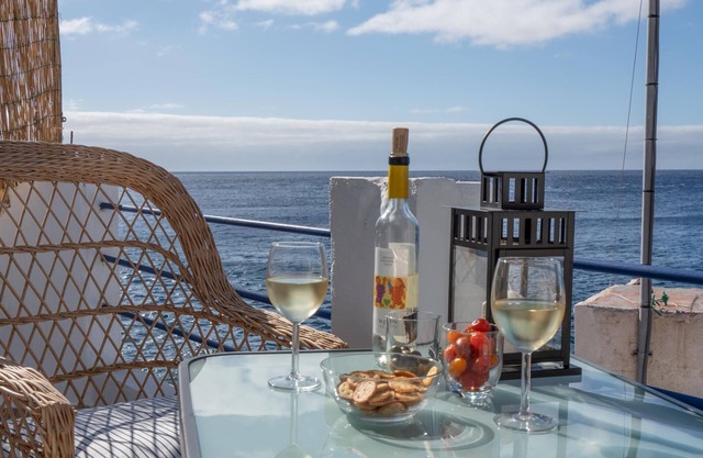 Beach studio with incredible views with terrace