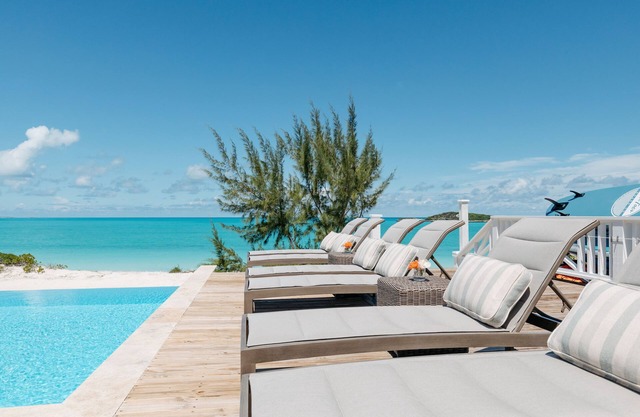 Beachfront Villa with Pool & Sandy Beach All Year Round